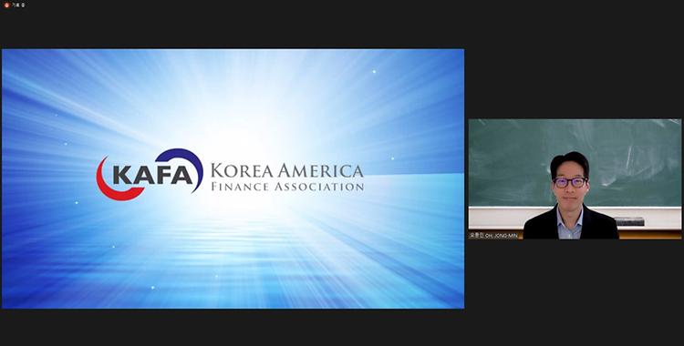Professor Jong Min Oh wins the Young Scholar Award by SHB-KAFA (Korea America Finance Association).